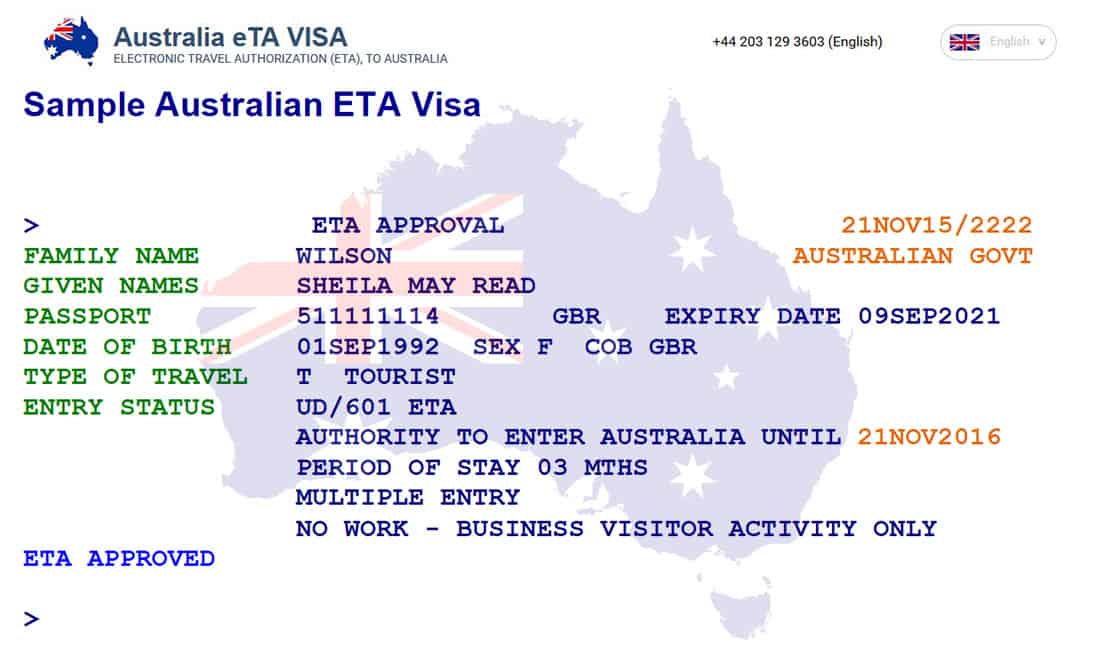 travelling to australia from canada visa