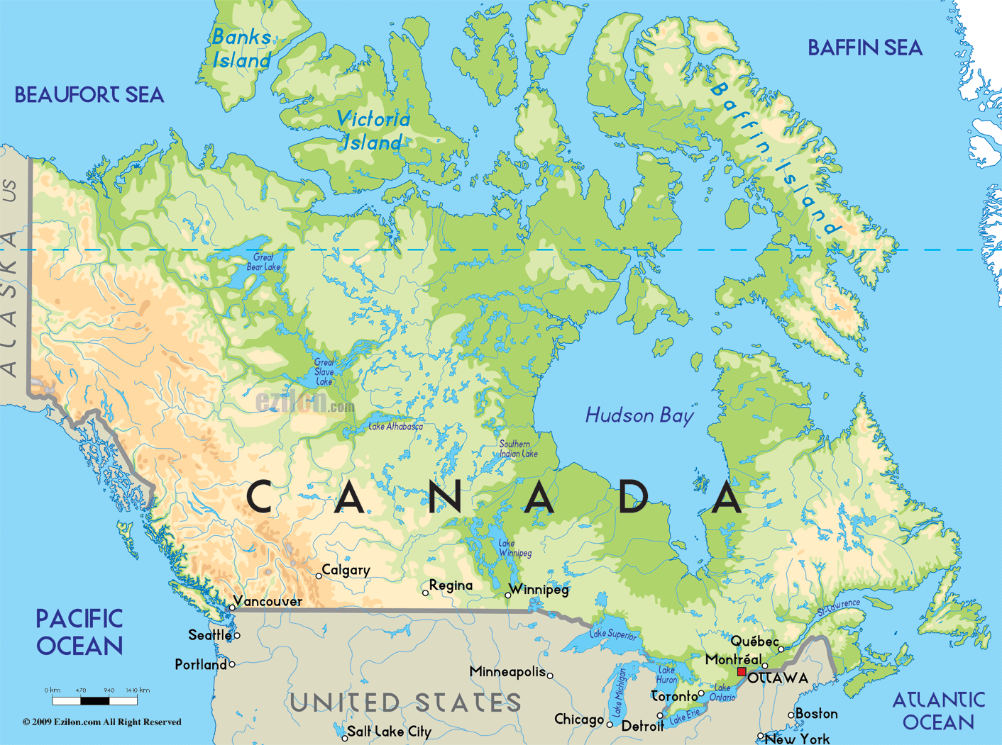 Canadian Geography - Canada Visa IN