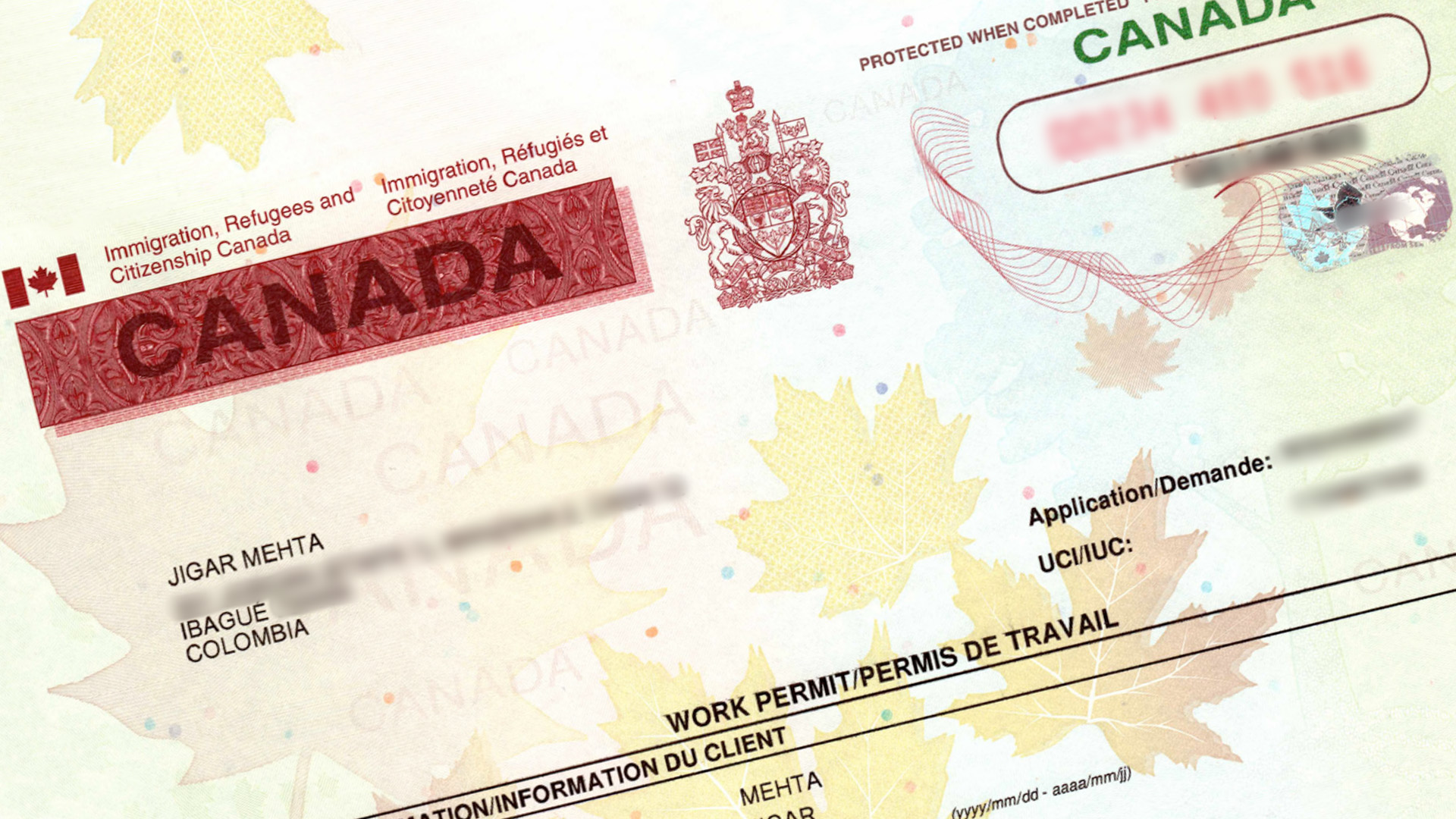Employment authorization exempt - Canada Visa IN