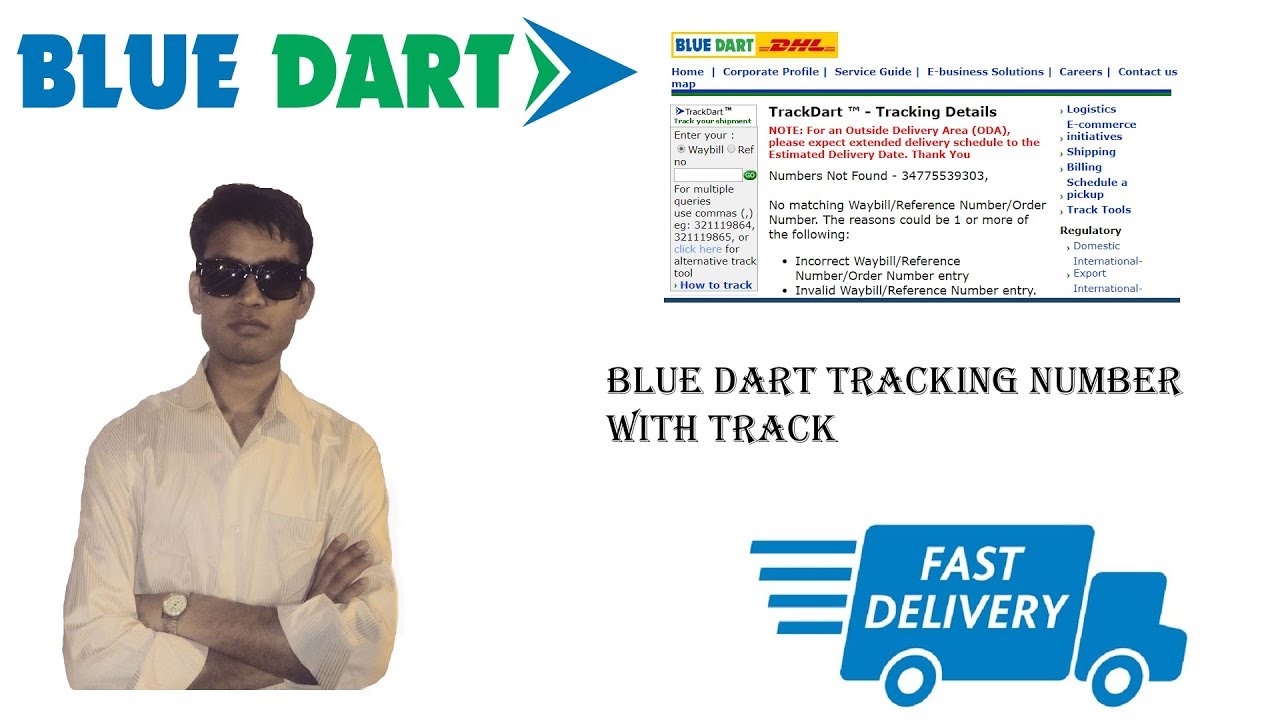 How to Track Blue Dart Courier for Canada Visa