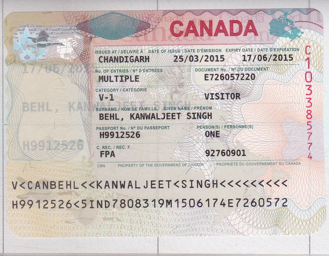 What Is Canada V1 Visa?