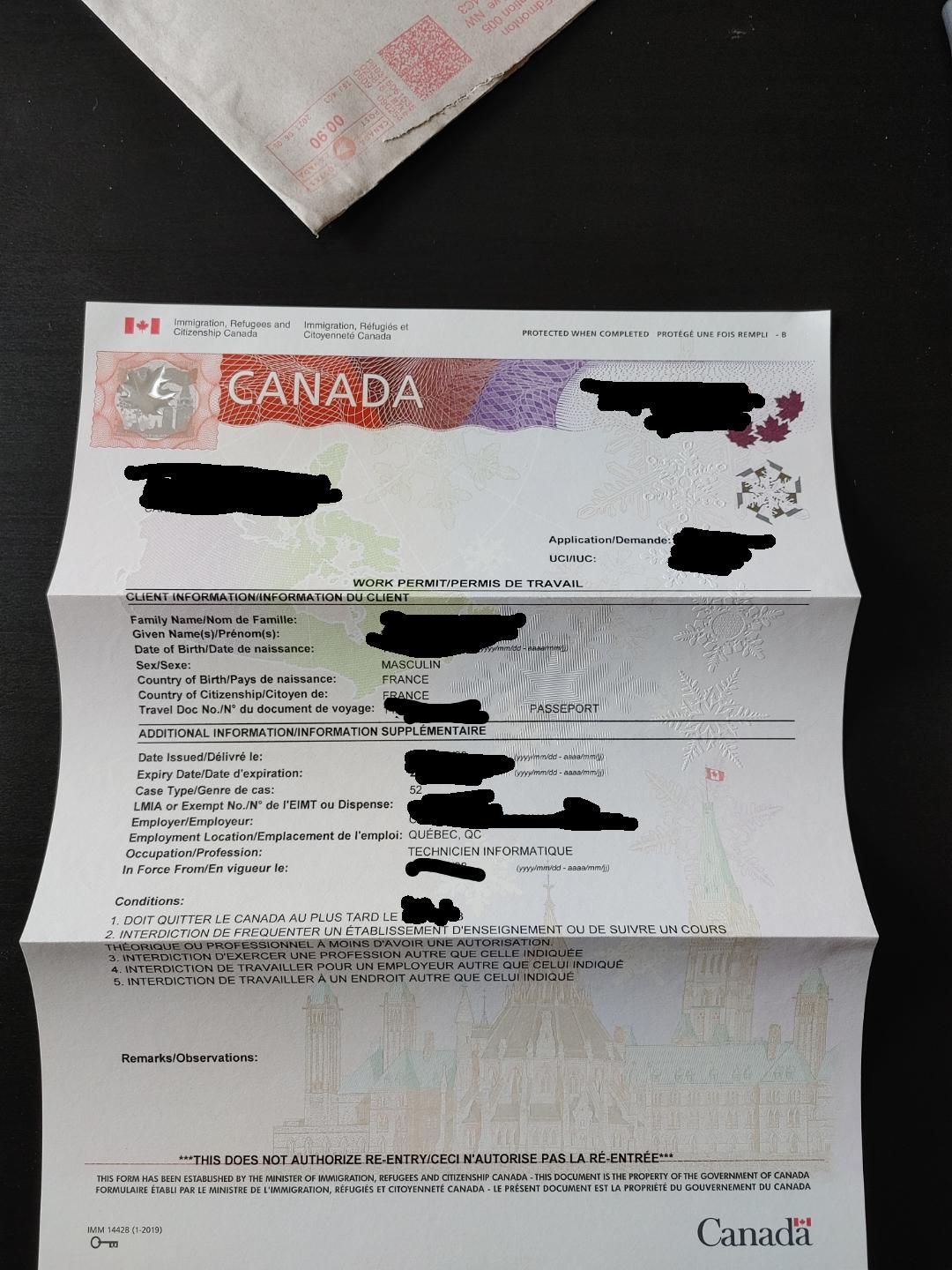 Work Permit Canada